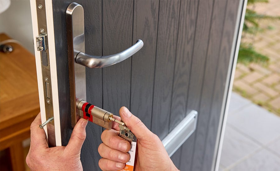 High security anti-snap door locks 